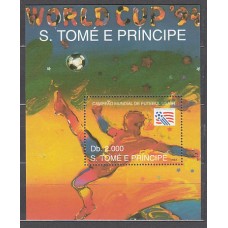 Santo Tomas y Principe - Hojas Yvert 145 ** Mnh  Deportes fútbol