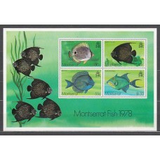 Montserrat - Hojas Yvert 15 ** Mnh Fauna peces