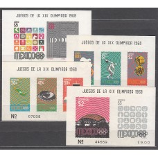 Mexico - Hojas Yvert 16/9 ** Mnh Deportes. Juegos Olimpicos de Mexico