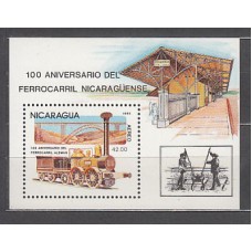 Nicaragua - Hojas Yvert 173 ** Mnh Trenes