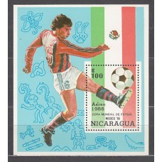 Nicaragua - Hojas Yvert 176 ** Mnh Deportes fútbol