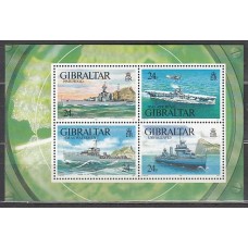 Gibraltar - Hojas Yvert 17 ** Mnh Barcos de guerra