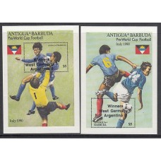 Antigua Hojas Yvert 186/7 ** Mnh Deportes fútbol