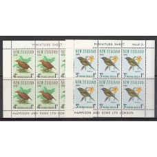 Nueva Zelanda - Hojas Yvert 19/20 ** Mnh Fauna. Aves