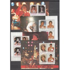 San Vicente - Hojas Yvert 19/22 ** Mnh Michael Jackson