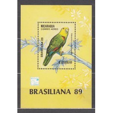 Nicaragua - Hojas Yvert 190 ** Mnh  Fauna aves