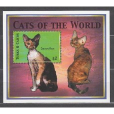 Turk y Caicos - Hojas Yvert 197 ** Mnh  Fauna gatos