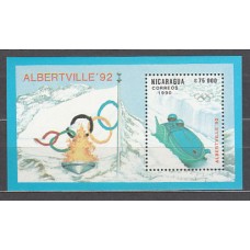 Nicaragua - Hojas Yvert 198 ** Mnh Olimpiadas de Albertville