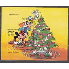Sierra Leona - Hojas Yvert 199 ** Mnh  Navidad. Walt Disney