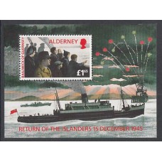 Alderney Hojas Yvert 1 ** Mnh Barco