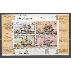 Santa Lucia - Hojas Yvert 1 ** Mnh Barcos