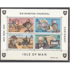 Man - Hojas Yvert 1 ** Mnh Winston Churchill