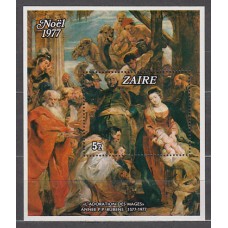 Zaire - Hojas Yvert 1 ** Mnh  Navidad Pintura