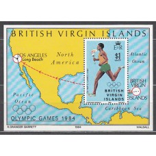 Virgenes - Hojas Yvert 22 ** Mnh  Olimpiadas de los Angeles