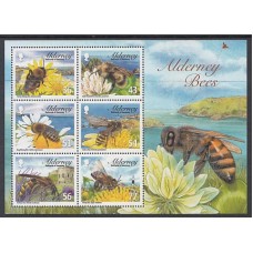 Alderney Hojas Yvert 23 ** Mnh Deportes abejas