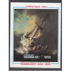 Uganda - Hojas Yvert 24 ** Mnh  Navidad. Pintura