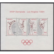 Monaco - Hojas Yvert 27 ** Mnh Deportes. Olimpiadas Los Angeles