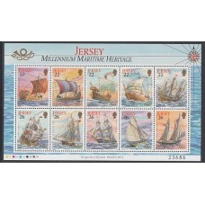 Jersey - Hojas Yvert 30 ** Mnh Barcos