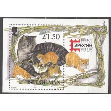 Man - Hojas Yvert 29 ** Mnh Fauna gatos