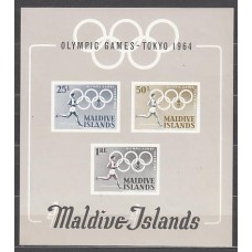 Maldives - Hojas Yvert 2 ** Mnh  Olimpiadas de Tokio