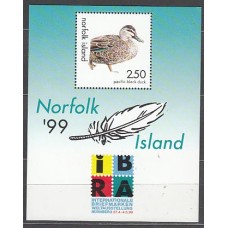 Norfolk - Hojas Yvert 33 ** Mnh Fauna. Aves