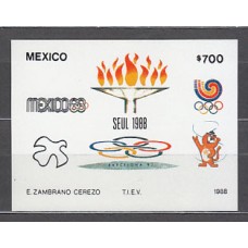 Mexico - Hojas Yvert 34 ** Mnh Deportes. Juegos Olimpicos Seoul