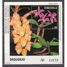 Venezuela - Hojas Yvert 34 ** Mnh Flores. Orquideas