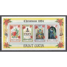 Santa Lucia - Hojas Yvert 37 ** Mnh Navidad