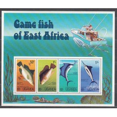 Uganda - Hojas Yvert 3 ** Mnh Fauna marina