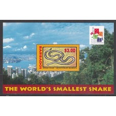Barbados - Hojas Yvert 42 ** Mnh Fauna serpiente