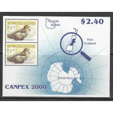 Norfolk - Hojas Yvert 42 ** Mnh Fauna. Aves