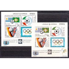 Uruguay - Hojas Yvert 48 ** Mnh Deportes. Fútbol