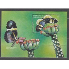 San Vicente - Hojas Yvert 491 ** Mnh Fauna mariposas