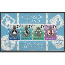 Ascension - Hojas Yvert 4 ** Mnh  Escudos