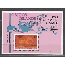 Turk y Caicos - Caicos Hojas Yvert 4 ** Mnh Olimpiadas de los Angeles