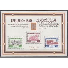 Irak - Hojas Yvert 4 ** Mnh Lucha contra el hambre