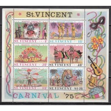 San Vicente - Hojas Yvert 4 ** Mnh Carnaval