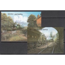 Guayana Britanica - Hojas Yvert 54/5 ** Mnh Trenes