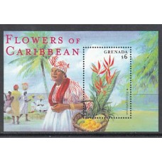 Grenada - Hojas Yvert 574AF ** Mnh Flores