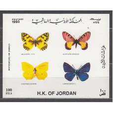 Jordania - Hojas Yvert 57 ** Mnh  Fauna mariposas