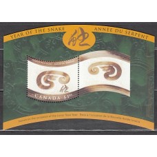 Canada - Hojas Yvert 58 ** Mnh Año Chino de la Serpiente