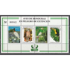 Honduras - Hojas Yvert 59 ** Mnh Fauna aves