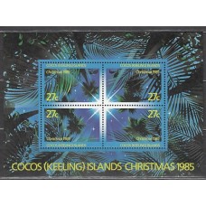 Cocos - Hojas Yvert 5 ** Mnh Navidad