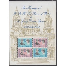 Man - Hojas Yvert 5 ** Mnh Boda Real