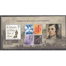 Gran Bretaña - Hojas Yvert 61 ** Mnh Robert Burns