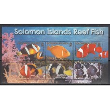 Salomon - Hojas Yvert 61 ** Mnh Fauna. Peces