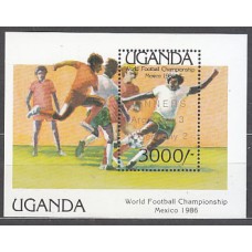 Uganda - Hojas Yvert 61 ** Mnh   Deportes fútbol