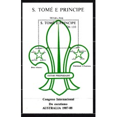 Santo Tomas y Principe - Hojas Yvert 63 ** Mnh   Scoutismo
