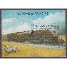 Santo Tomas y Principe - Hojas Yvert 69A ** Mnh  Trenes