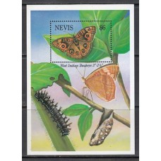 Nevis - Hojas Yvert 69 ** Mnh Fauna mariposas